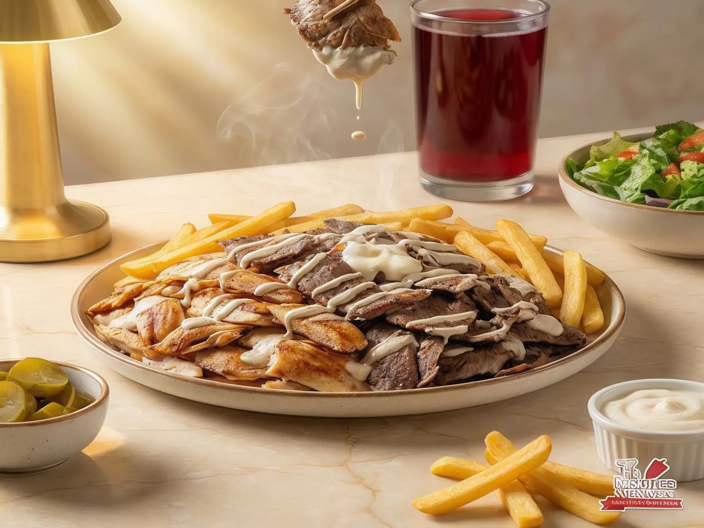 صحن شاورما كبير