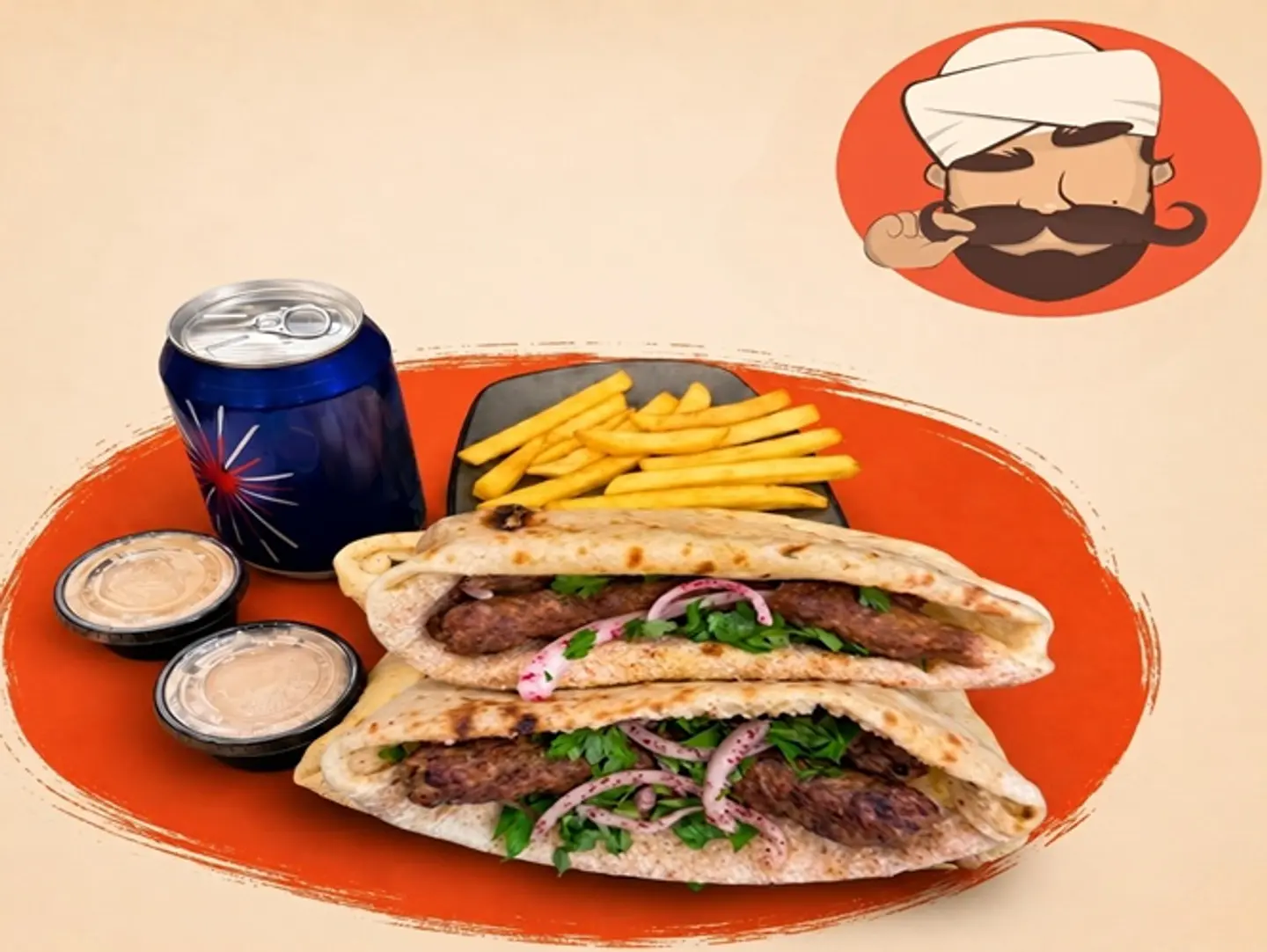 عرض ٢ ساندويتش كباب لحم او دجاج