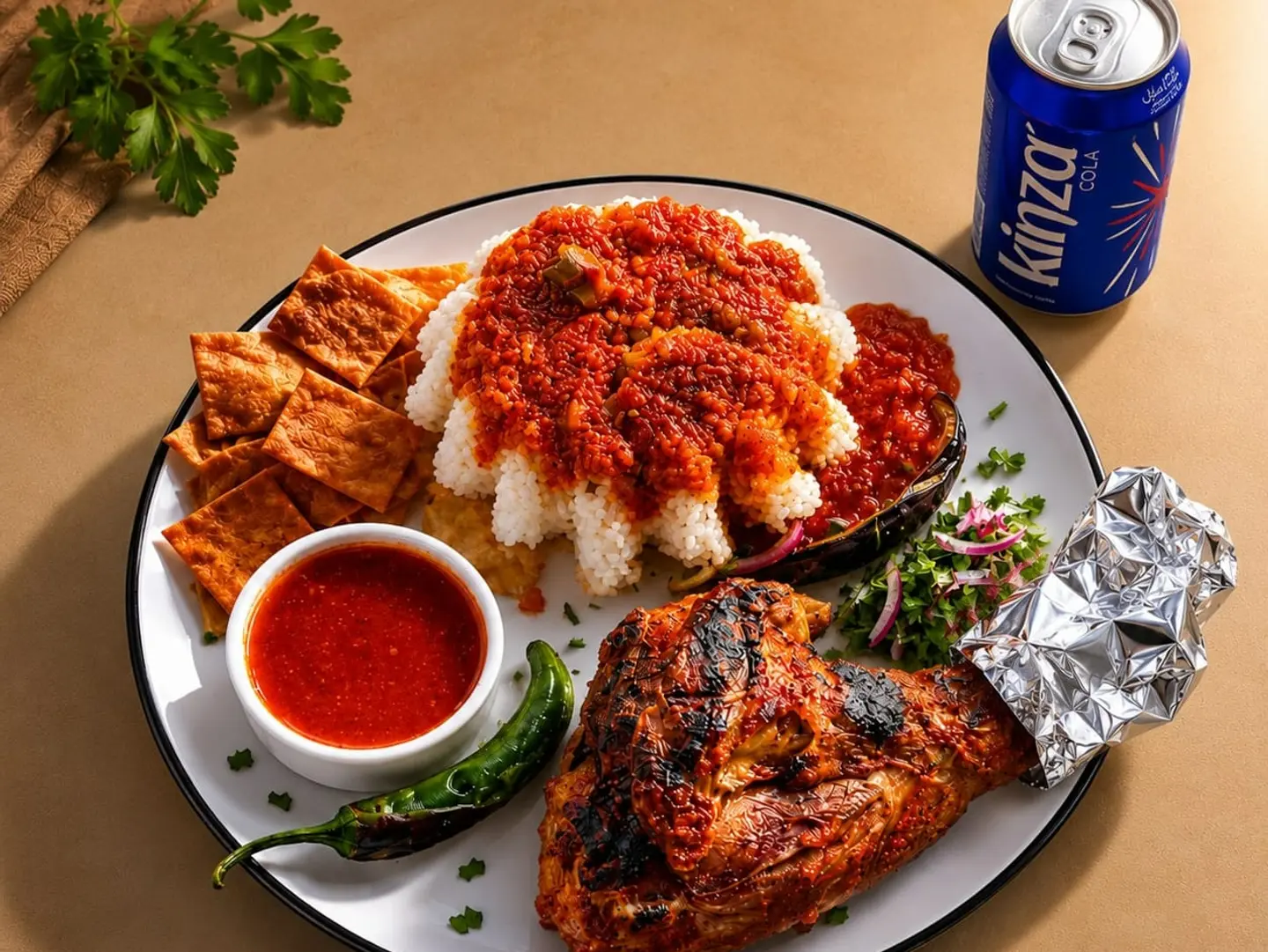 Eid Offer Bbq Moza Fatta With Drink