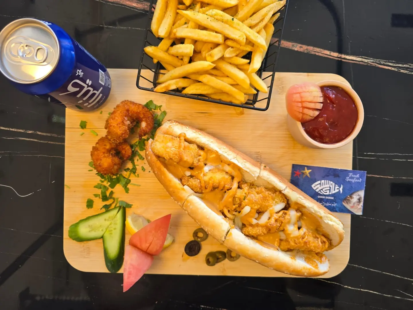 Crispy Shrimp Sandwich