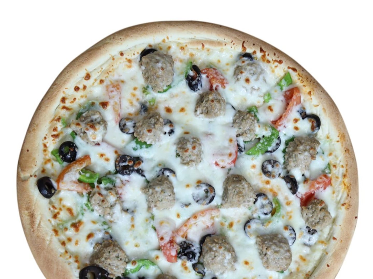 Meatball Pizza