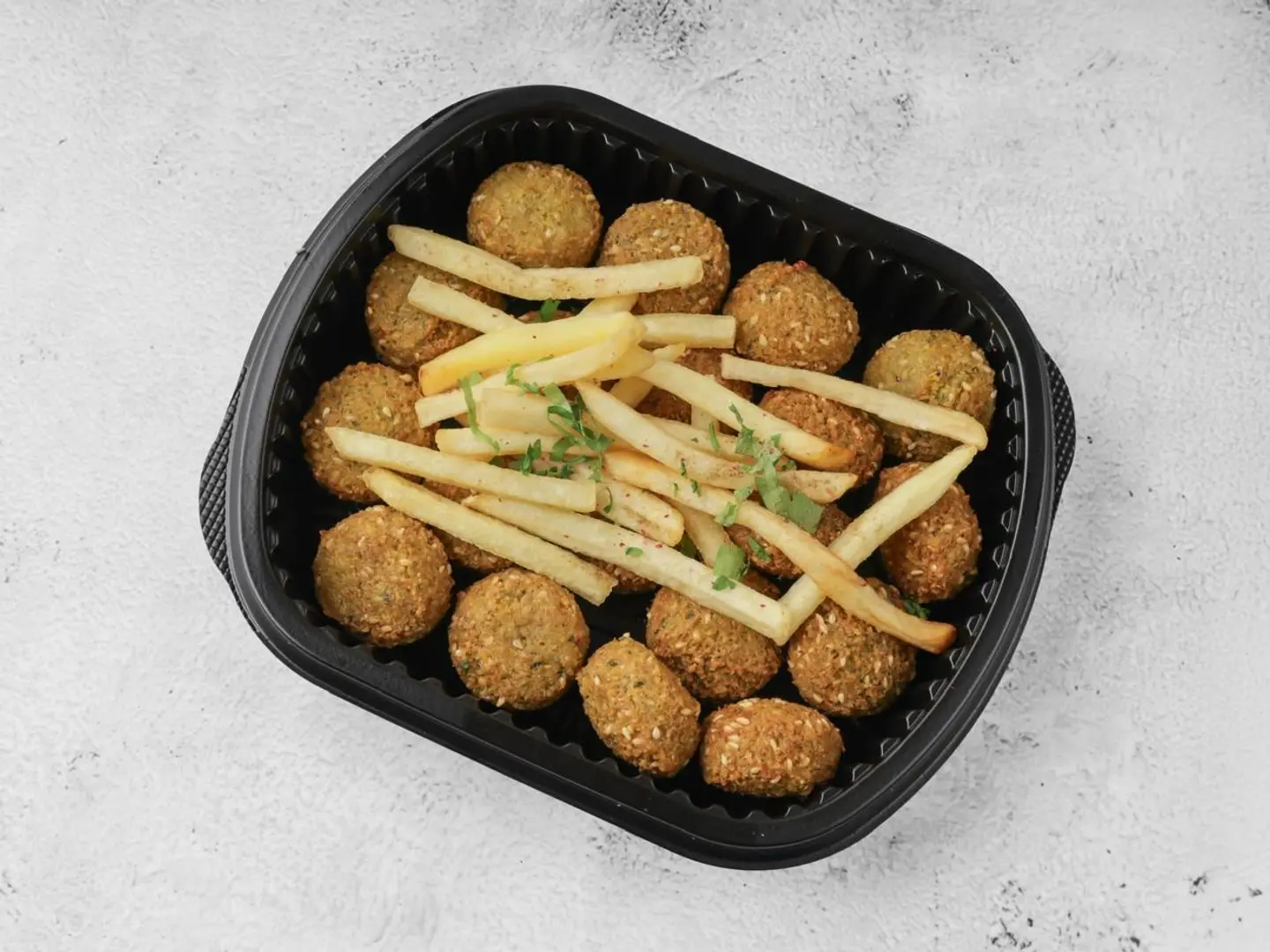 Falafel Plate With Potatoes