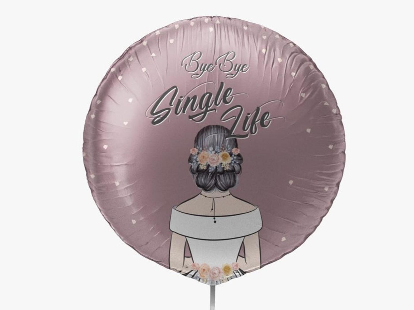 Bye Bye Singlel Life Balloon