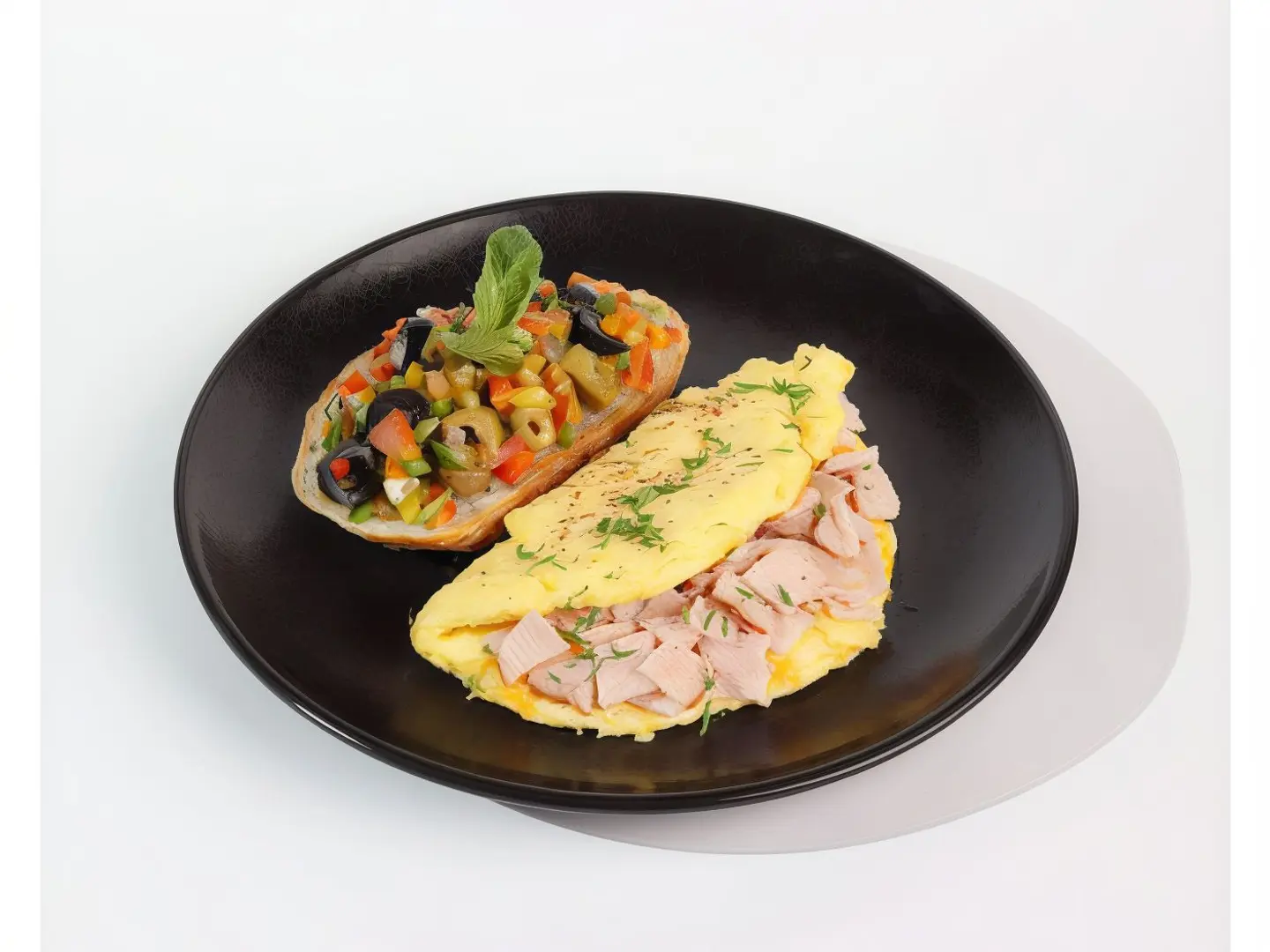 Smoked Turkey Omelette