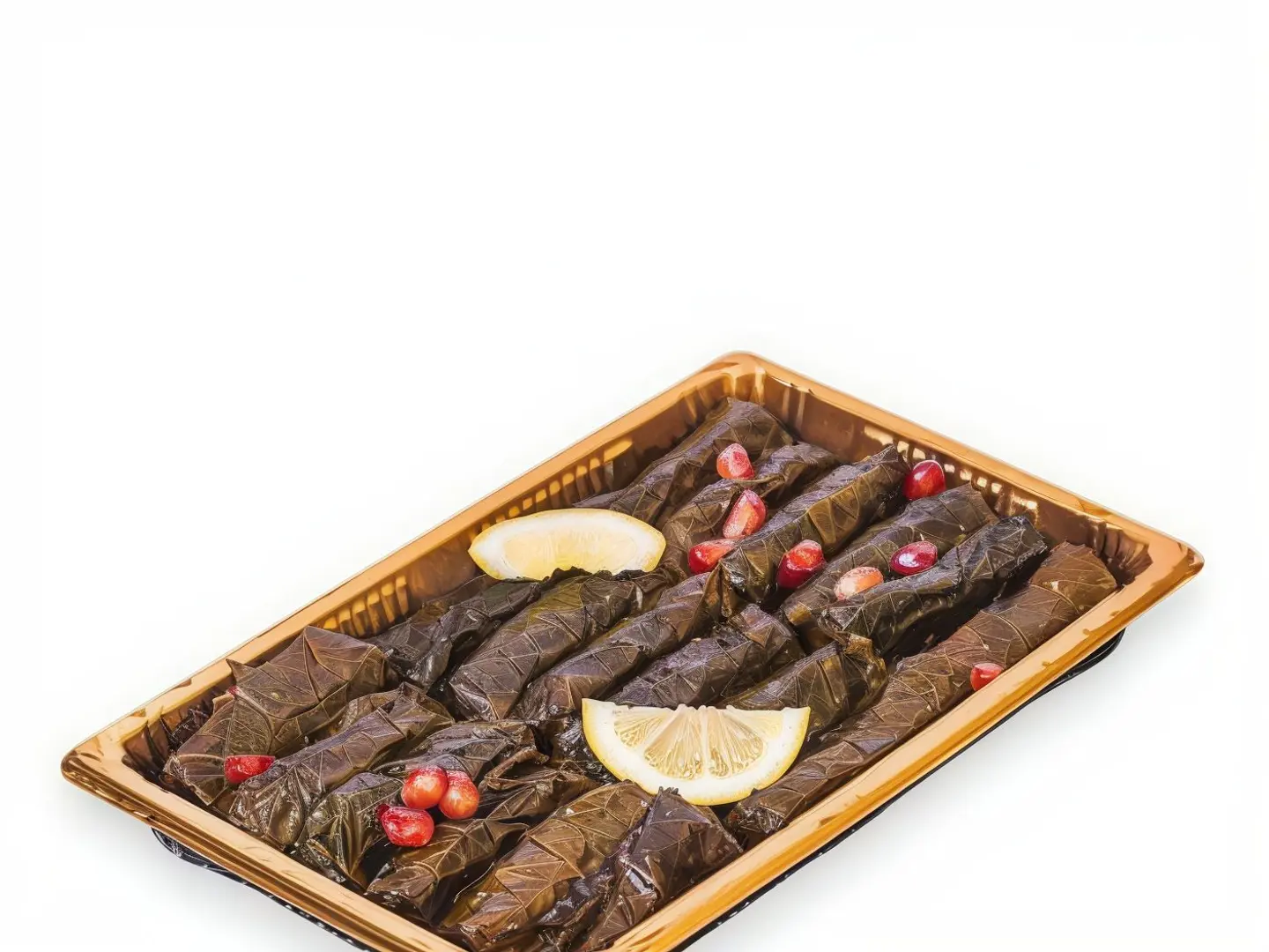 Plate Of Grape Leaves 18 Pieces.