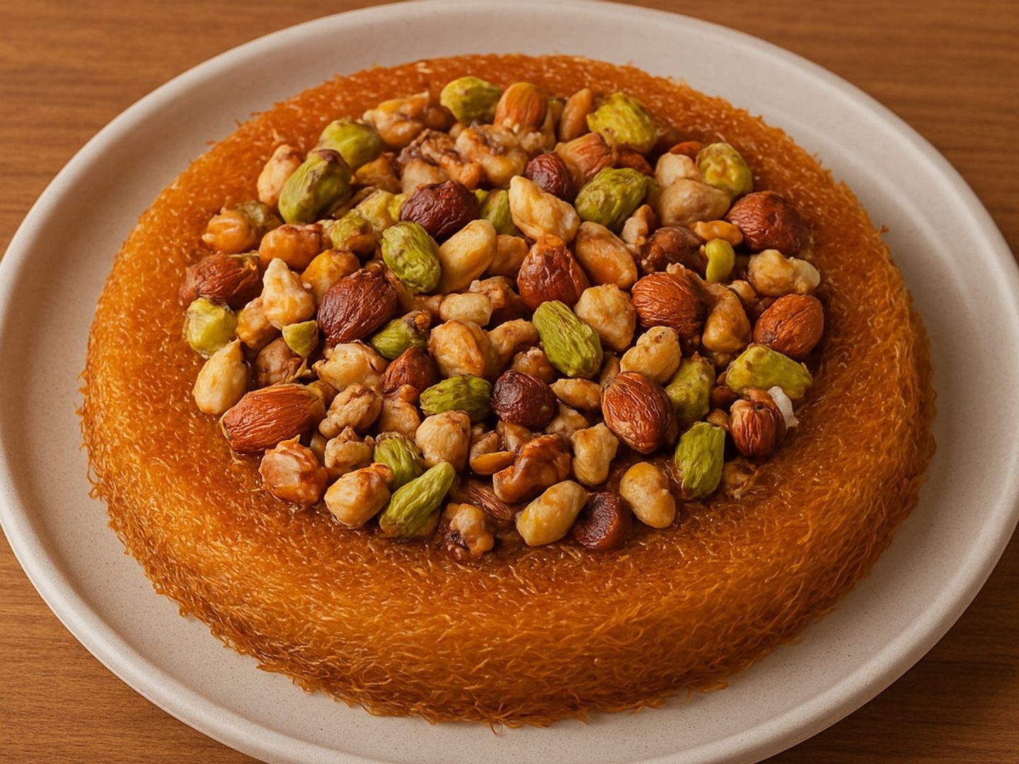 ربع كيلو كنافة بالمكسرات