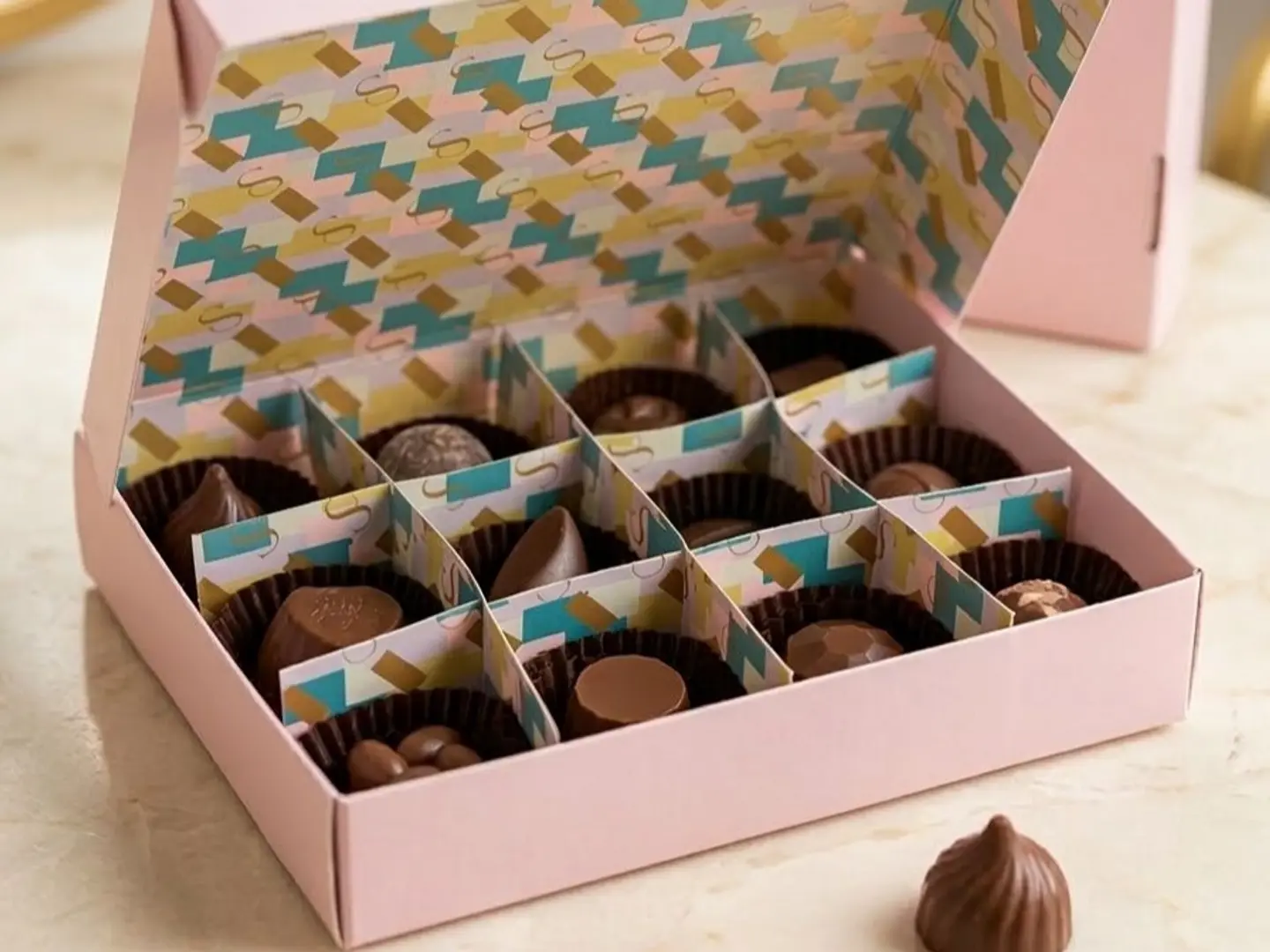 Luxury Open Chocolate Box, 130 Grams