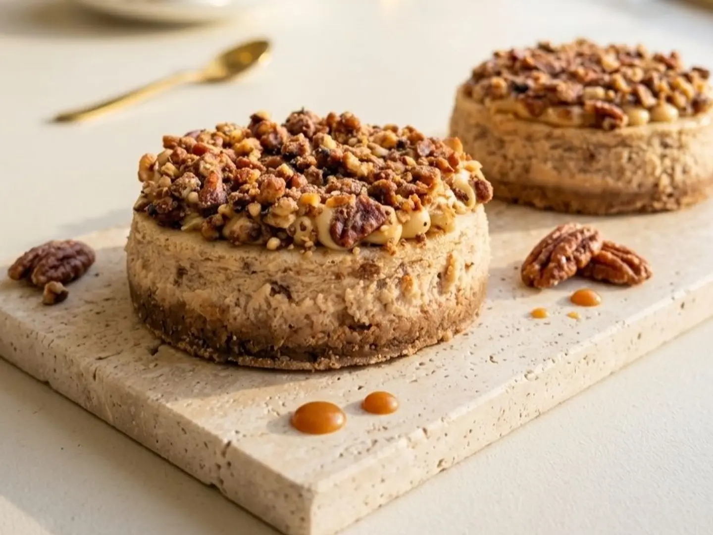 Pecan Caramel Cheesecake 10cm Round