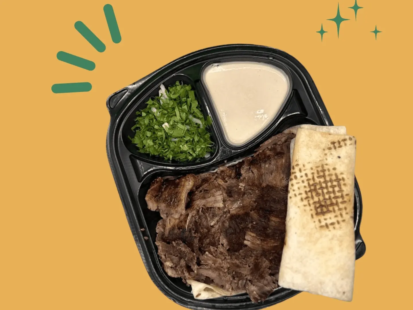 صحن شاورما لحم