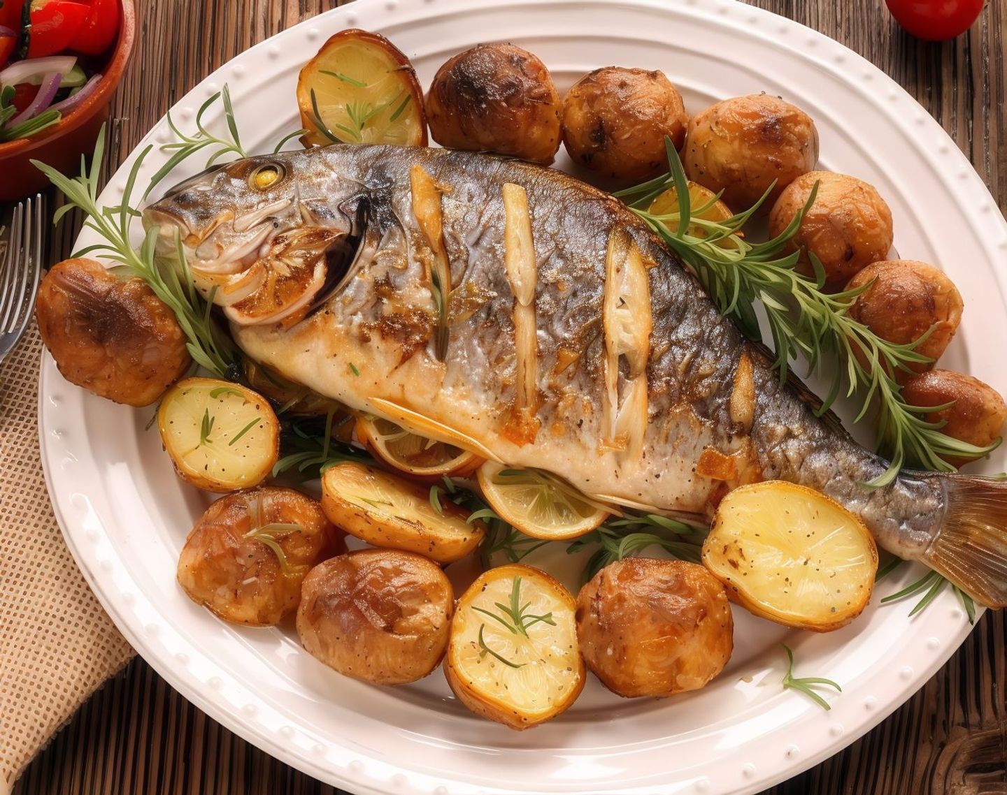 Grilled Sea Bream Fish