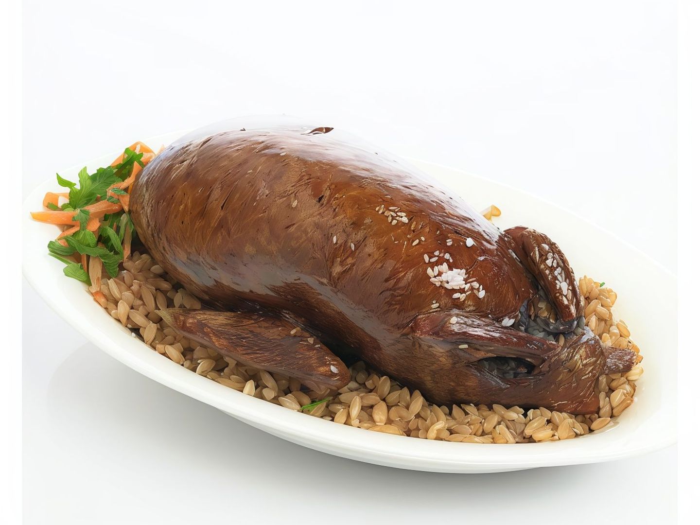 Stuffed Pigeon With Freekeh