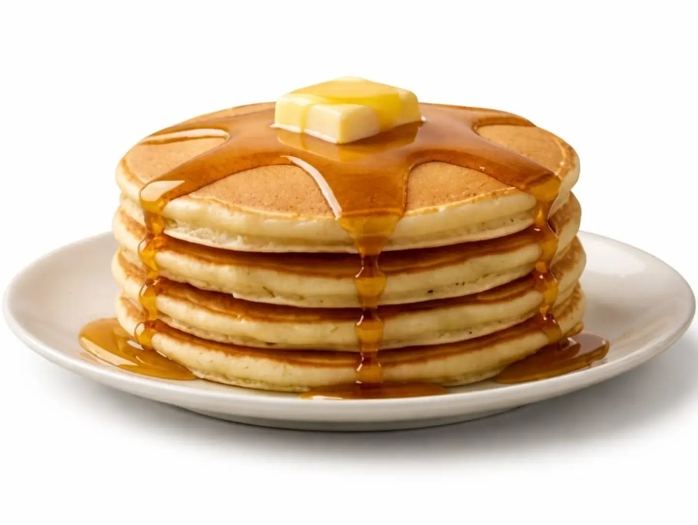 Classic Pancakes With Syrup And Butter