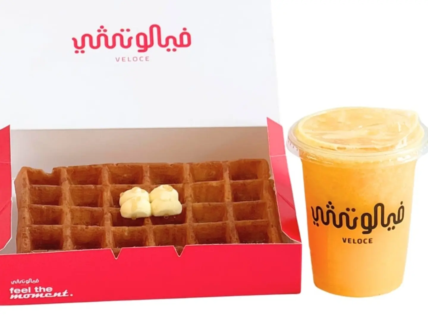 Classic Waffle With Fresh Orange Juice