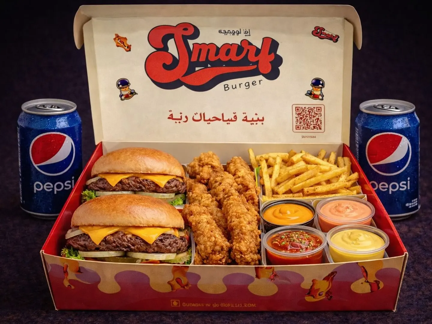 صندوق وجبة كومبو