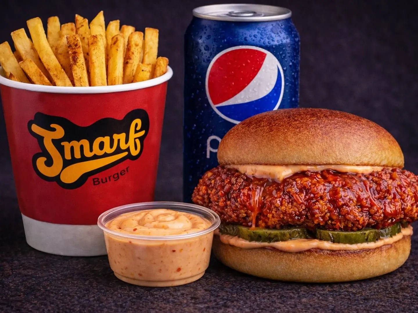 وجبة دجاج النار