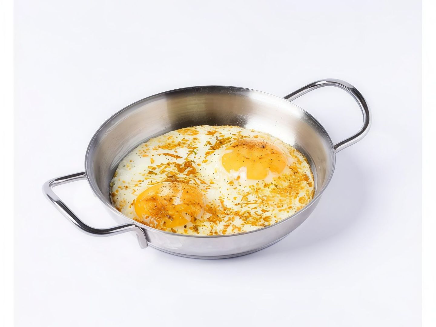 Fried Eggs With Cheese