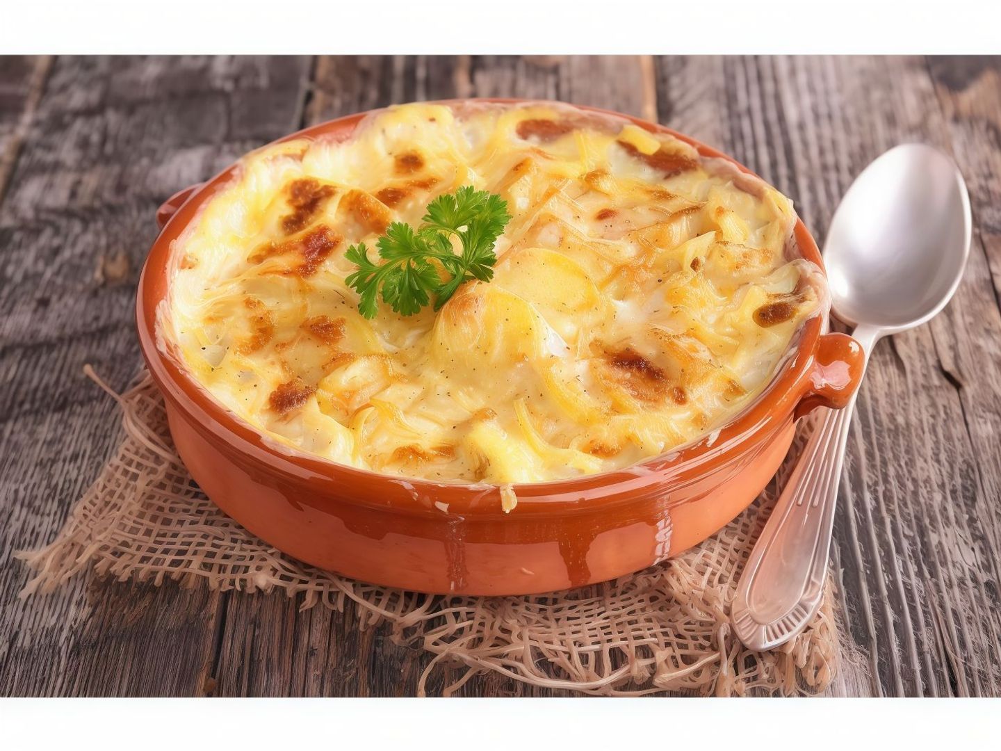 Potatoes With Cheese And Chicken
