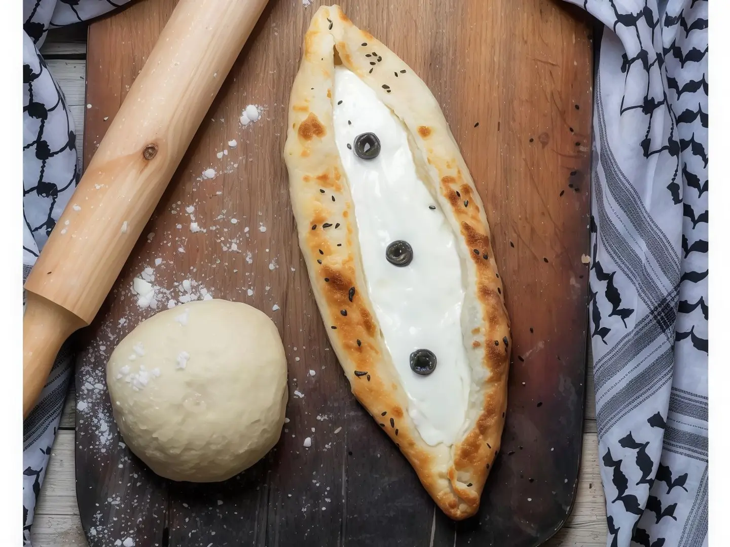 Labneh And Olive Pie