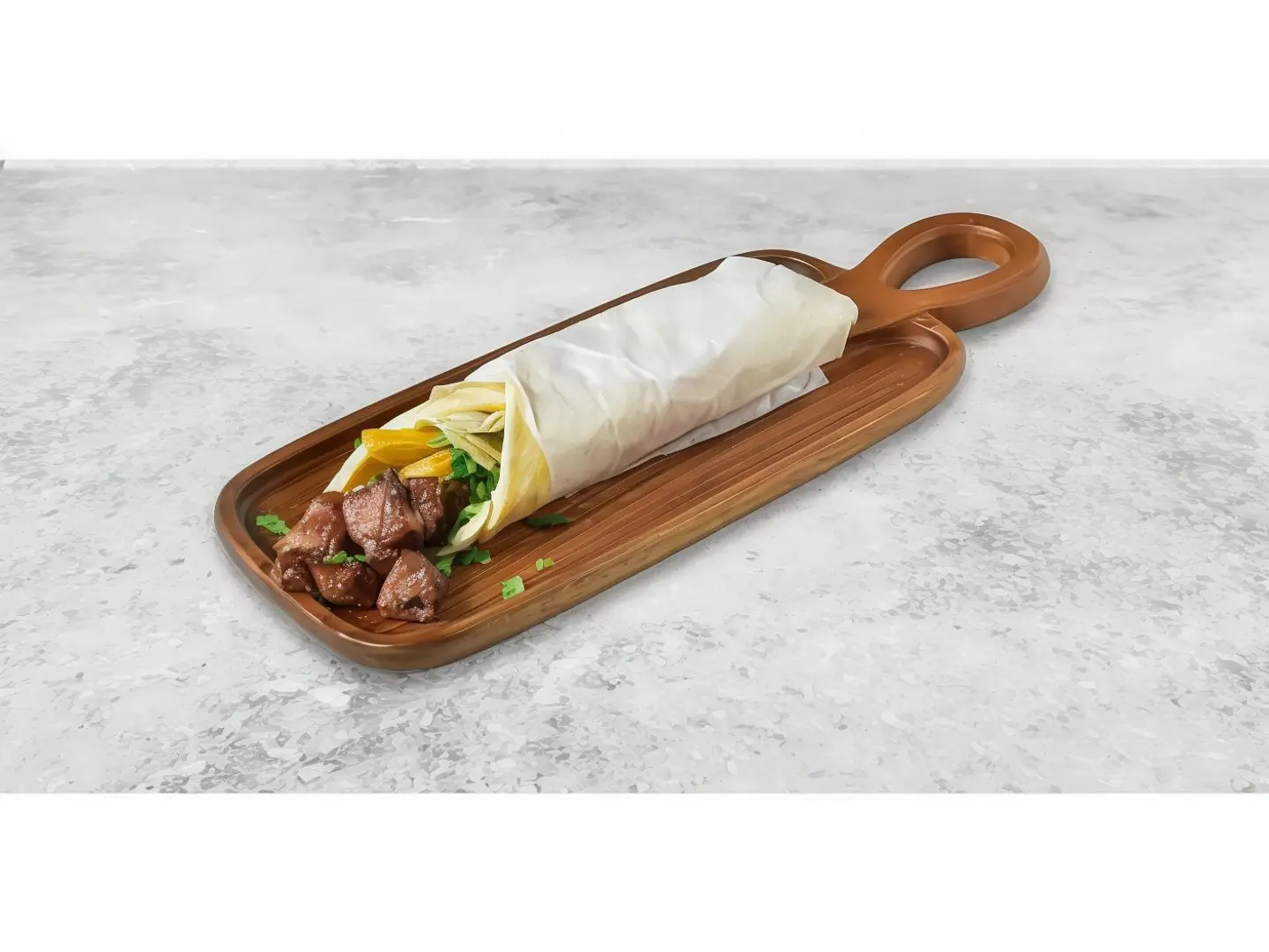 Meat Skewers Sandwich