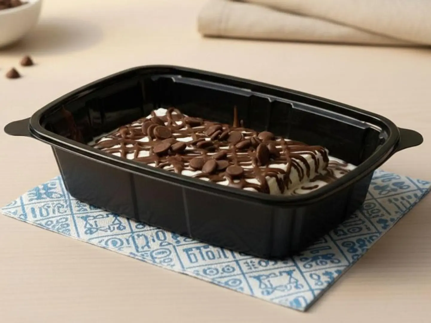 قشطوطة رز بلبن مع الشوكولاته