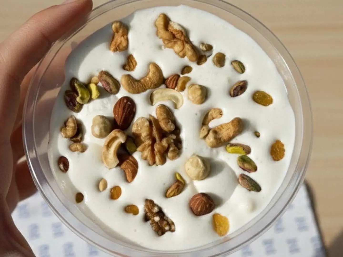 بليلة بالمكسرات والكريمة