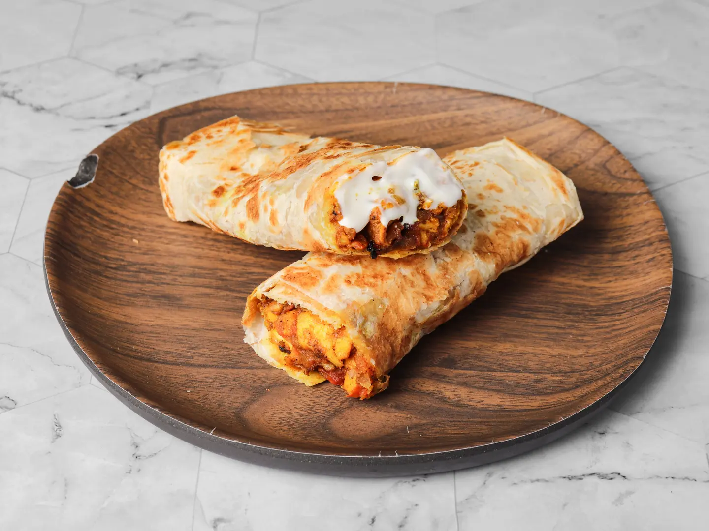 Chicken Cheese Chapati