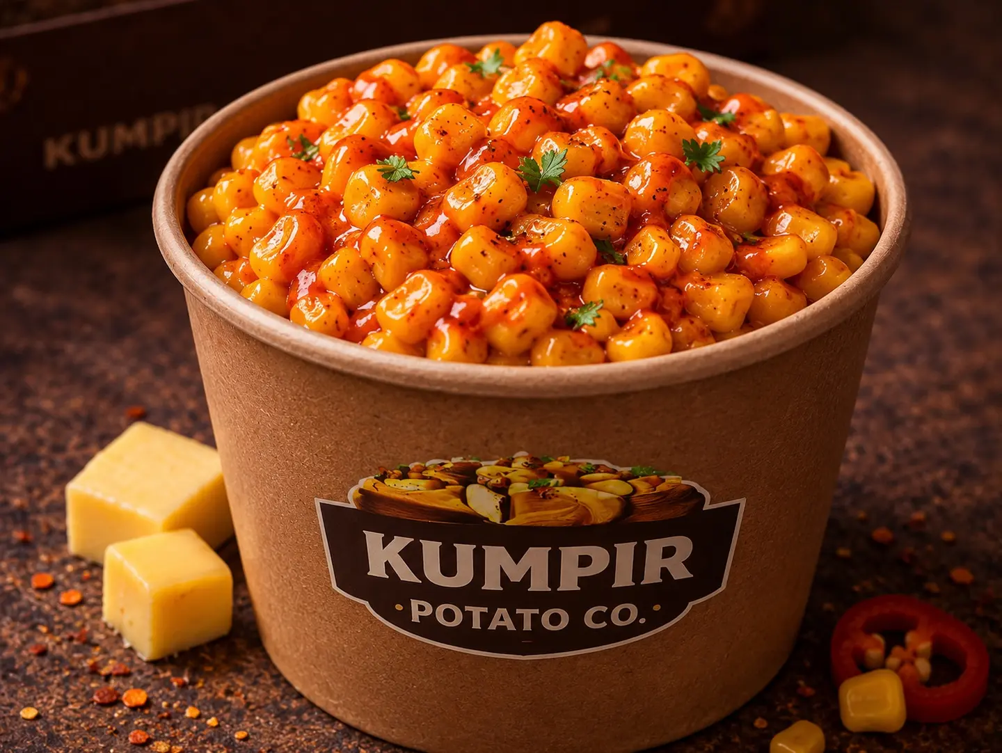 Buttery Spicy Corn Cup