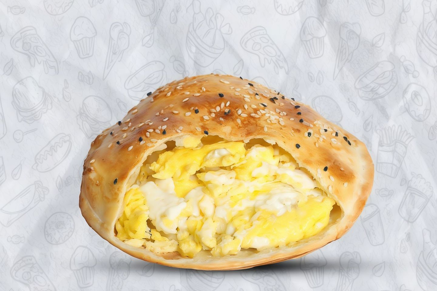 بيض بالجبن