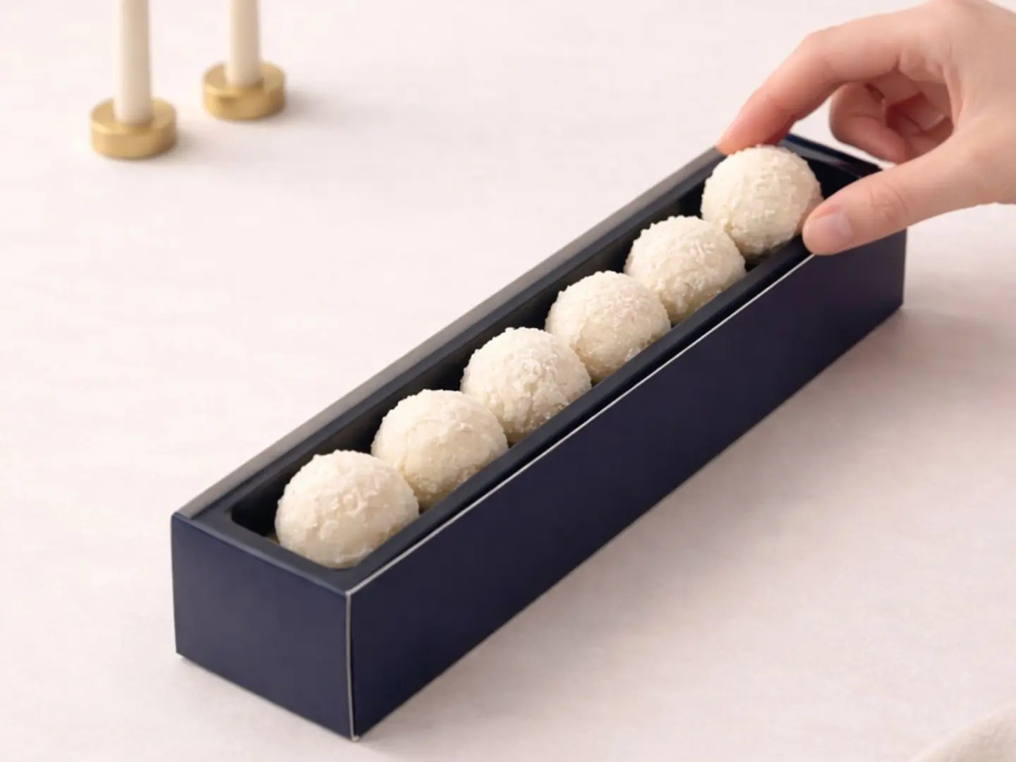 Coconut Balls With White Chocolate