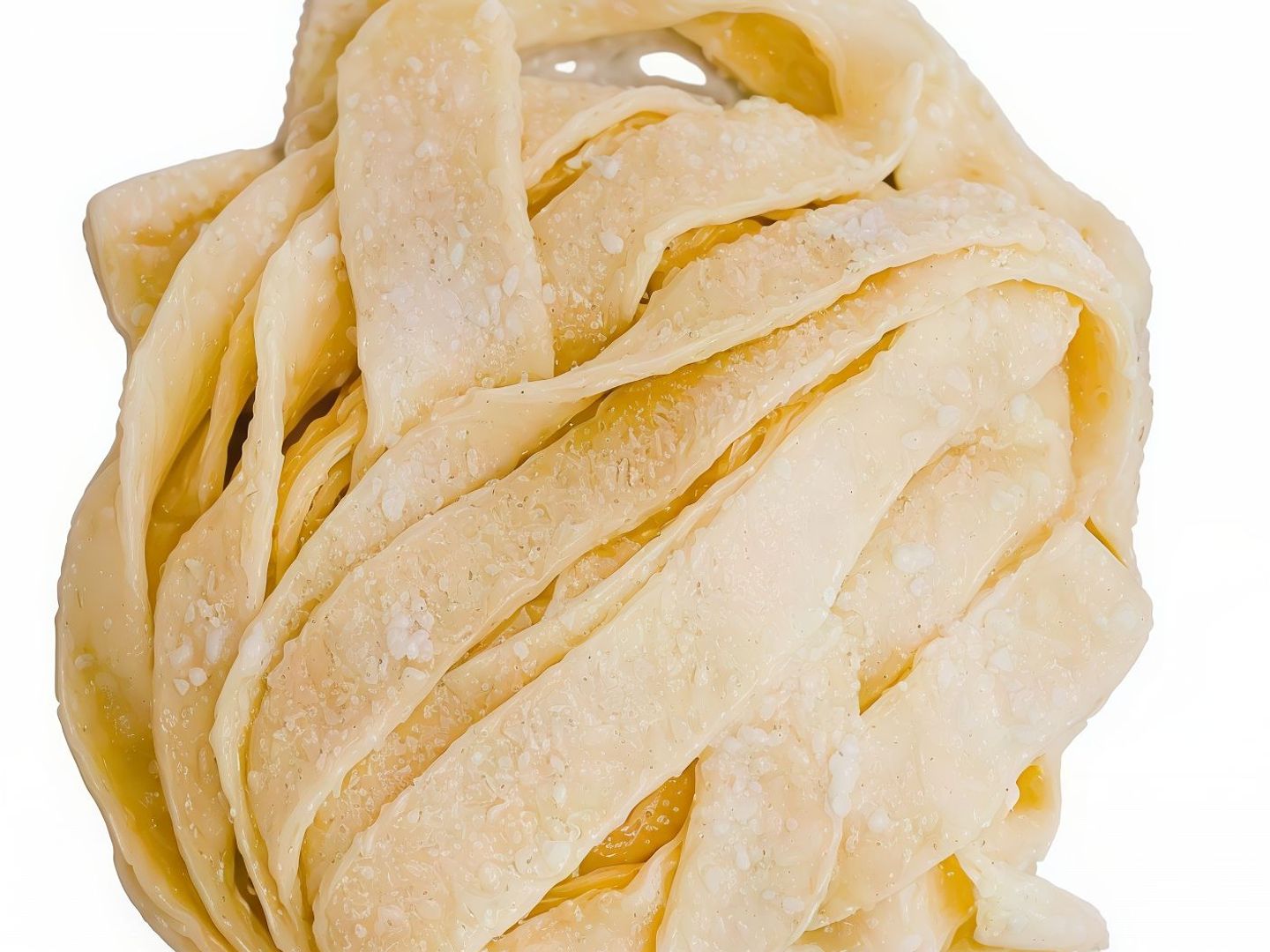 Uncooked Fresh Pasta Fettuccine