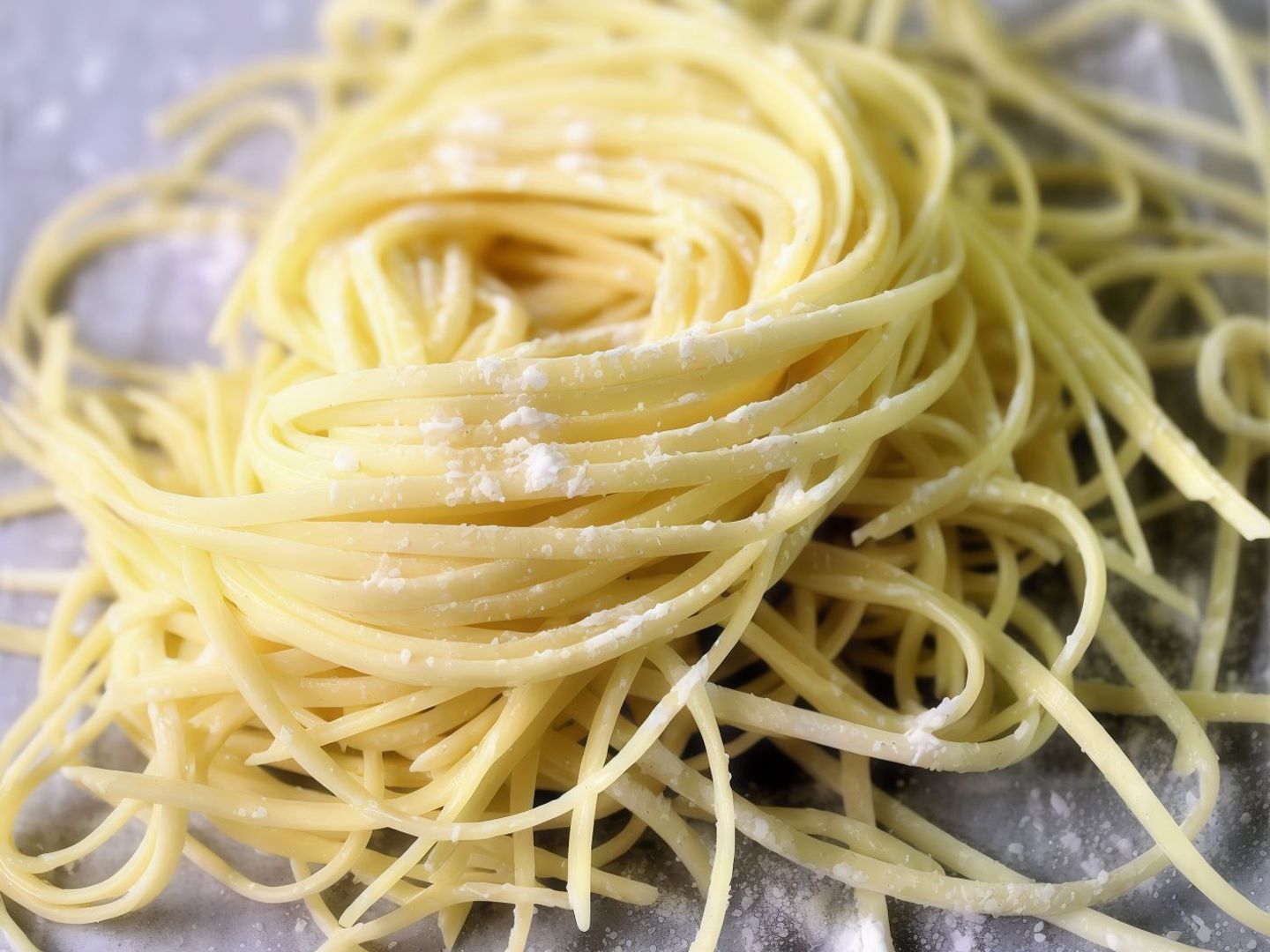 Uncooked Fresh Pasta Aglio
