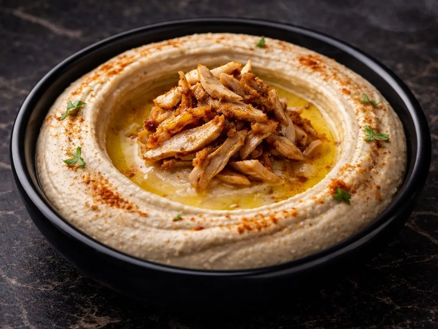 حمص بالدجاج