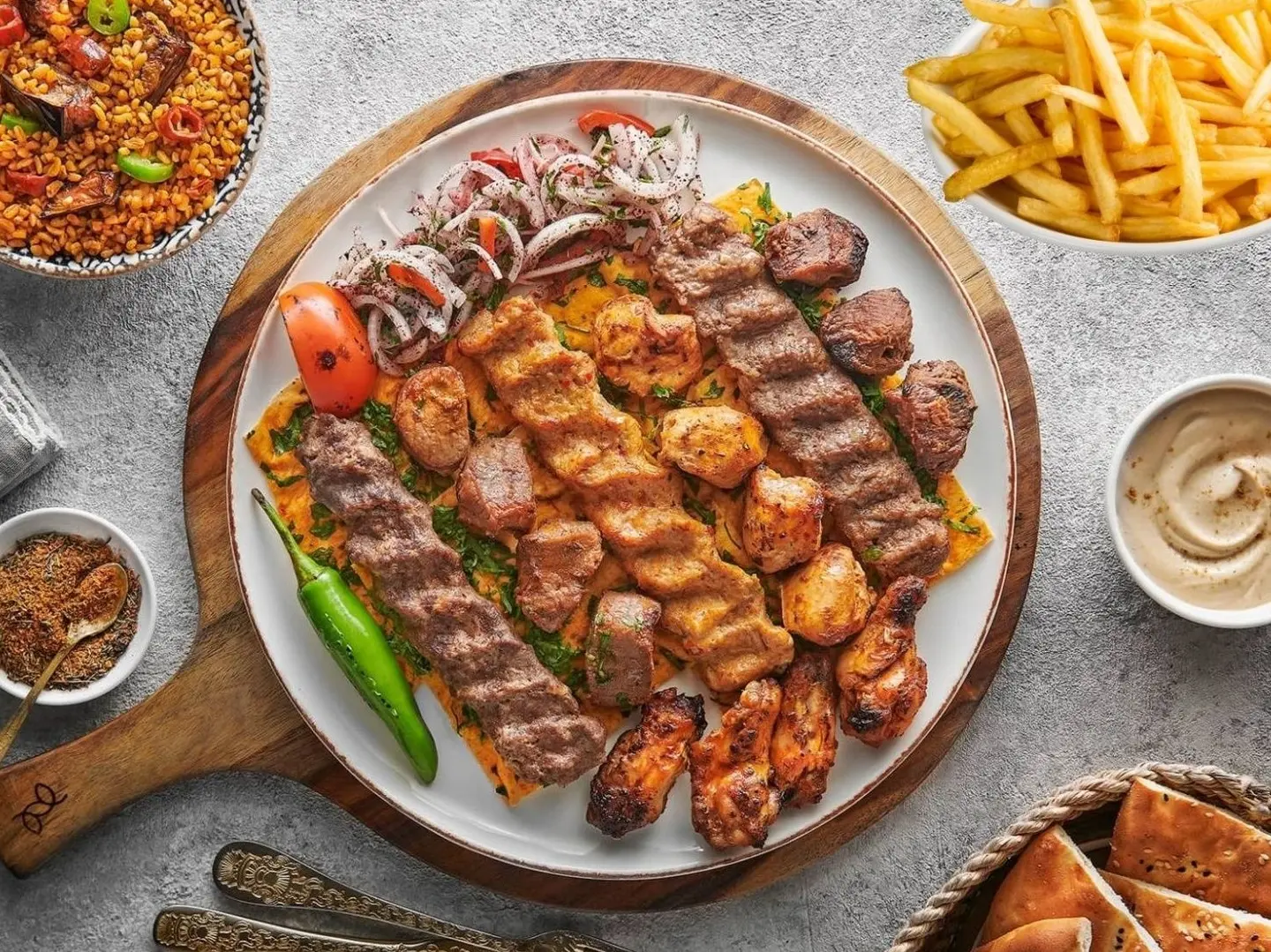 مشاوي مشكلة لأربعة أشخاص