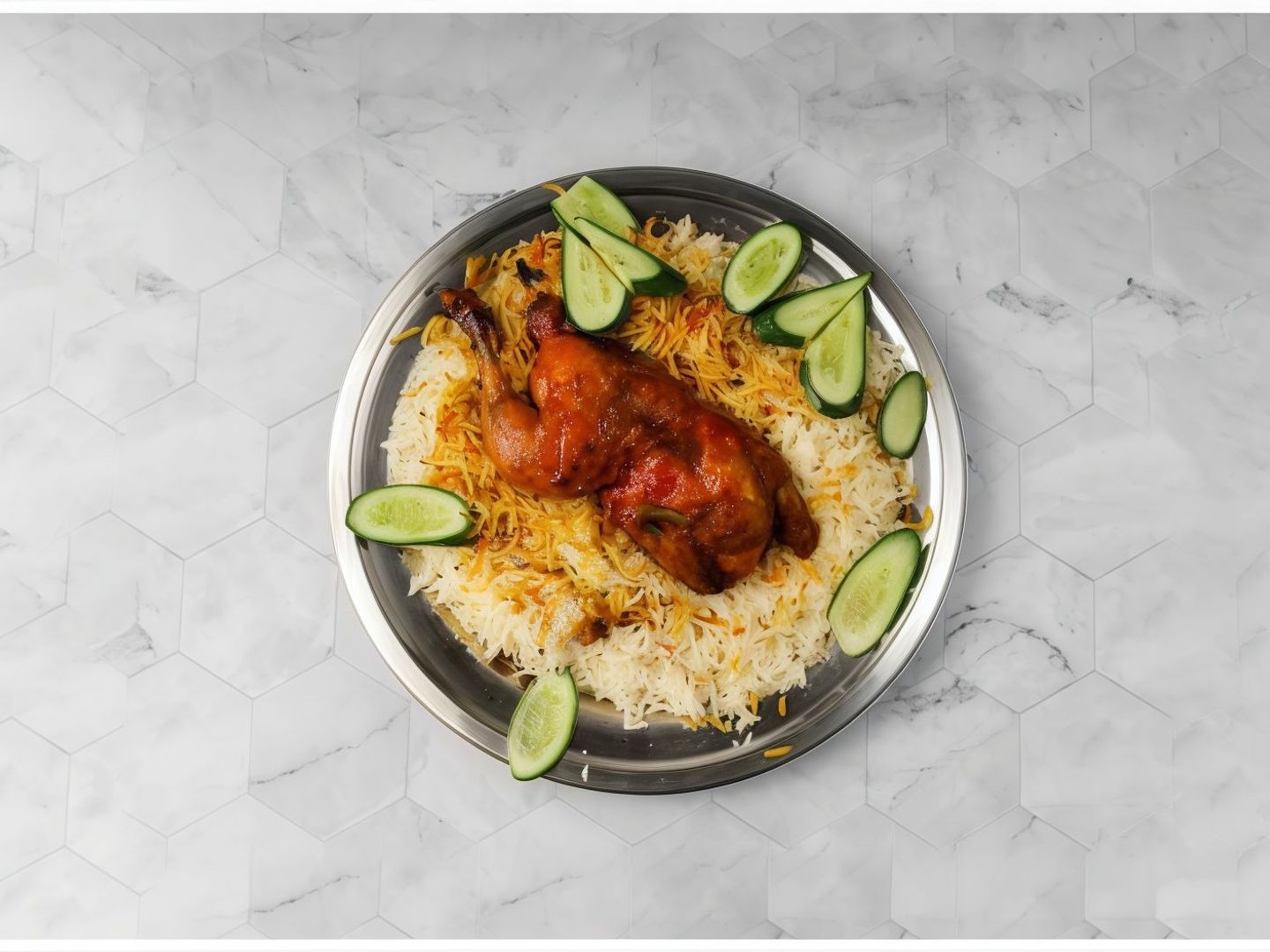نص دجاج مندي