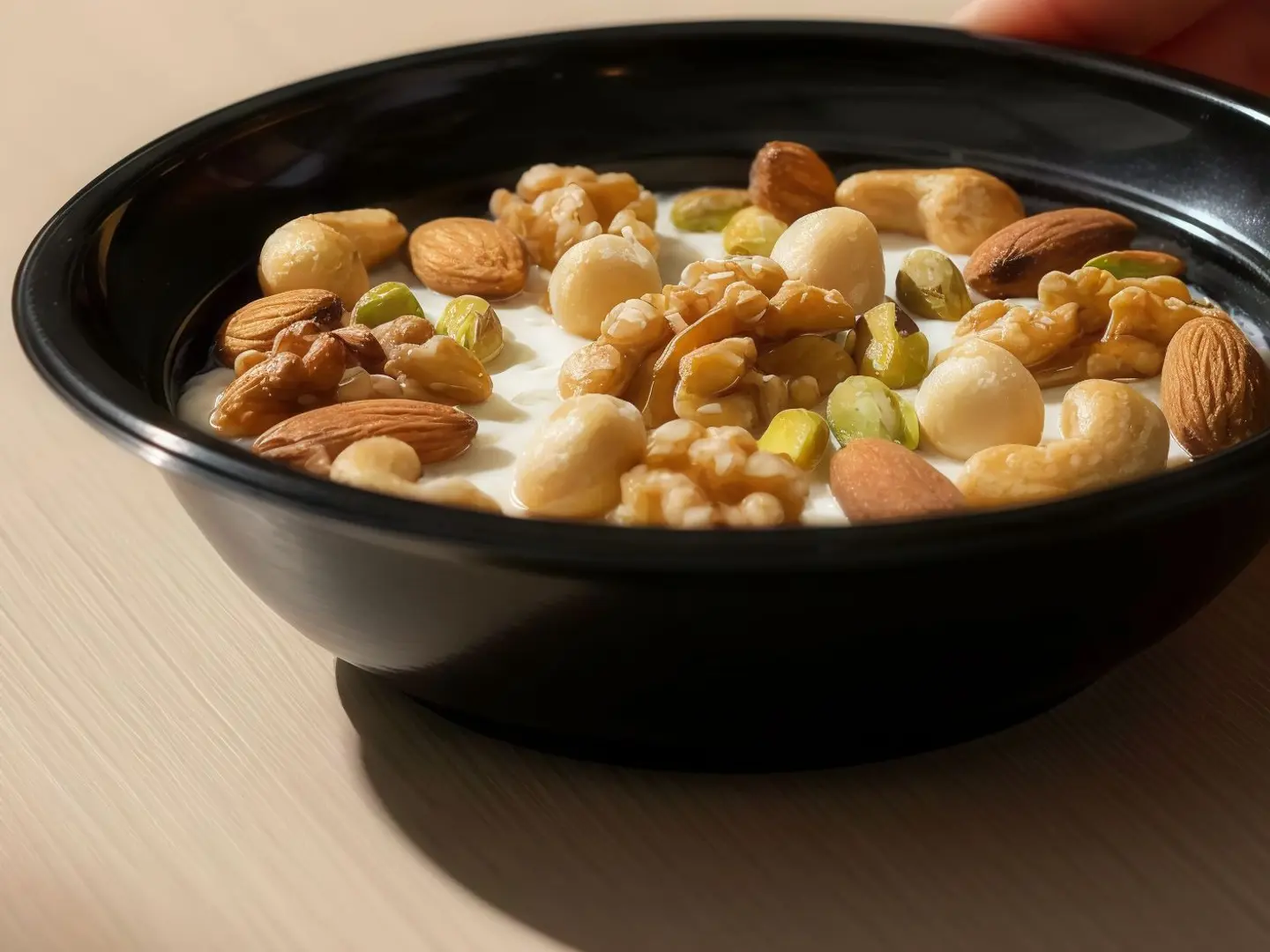 رز بلبن بالمكسرات