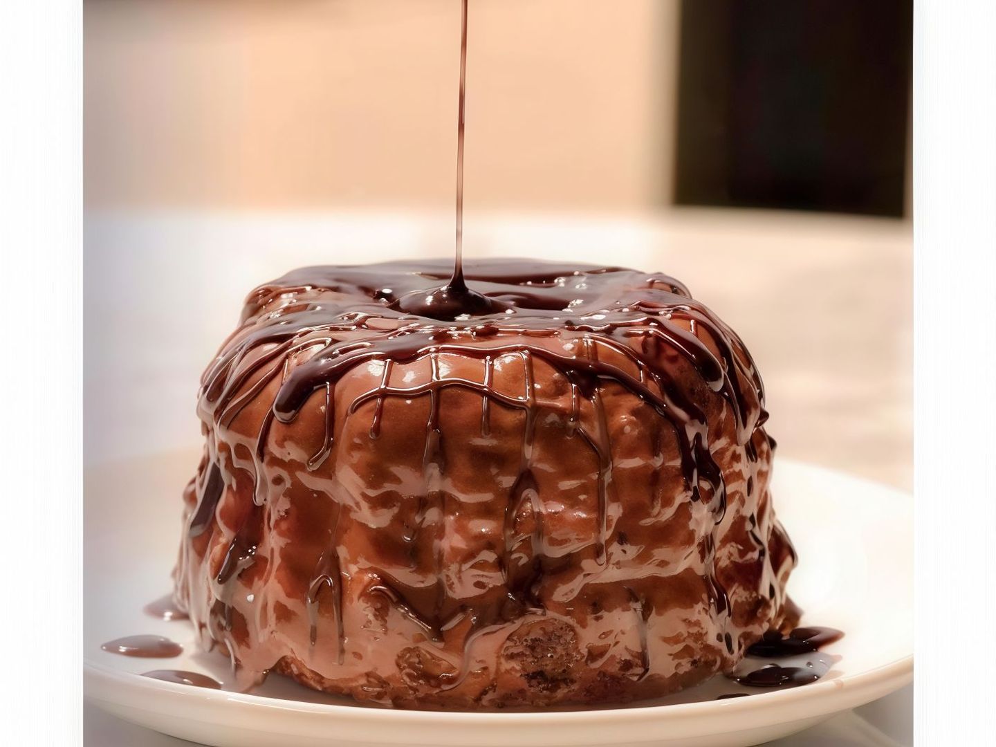 Molten Cake With Ice Cream