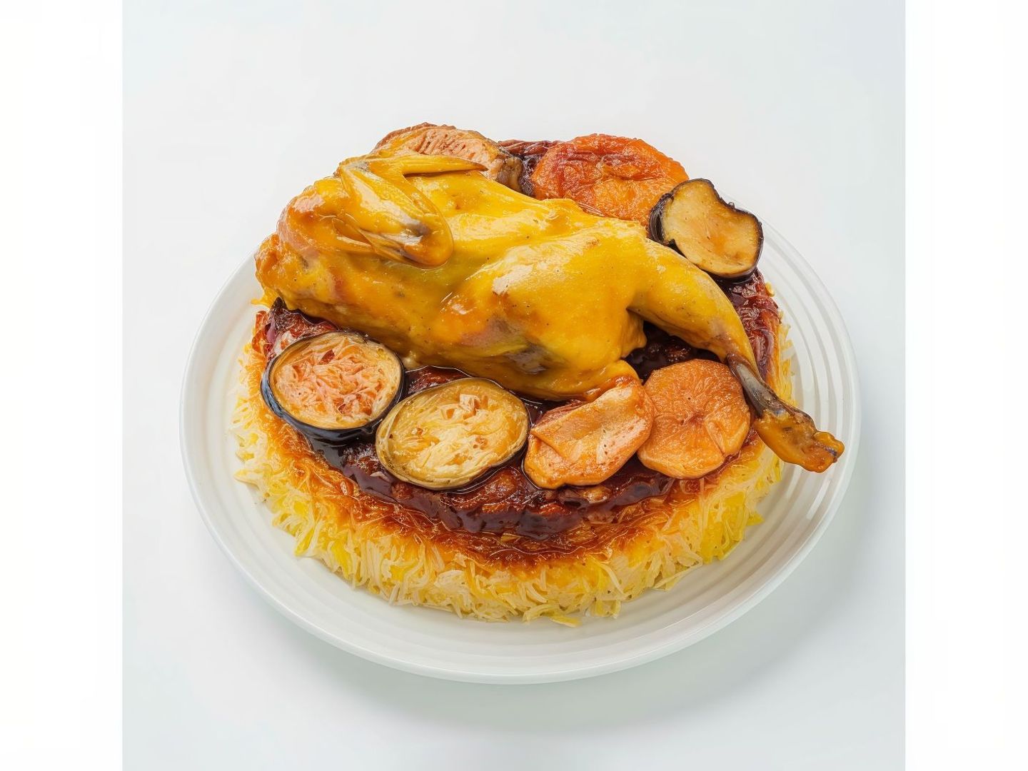 Maqluba Of Half A Chicken