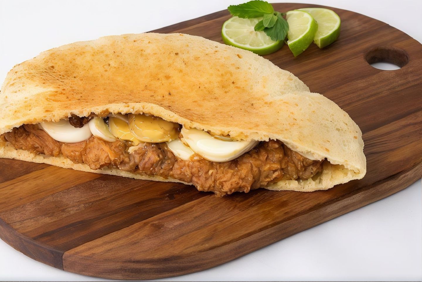 Foul Sandwich With Boiled Eggs