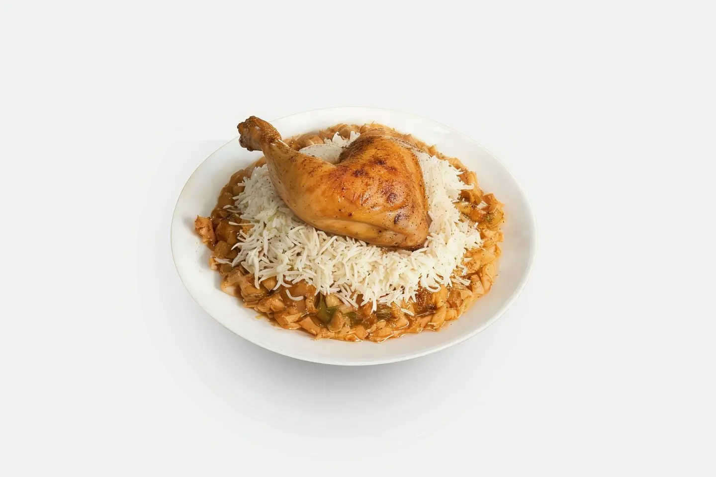 ربع دجاج محمر مثلوثة