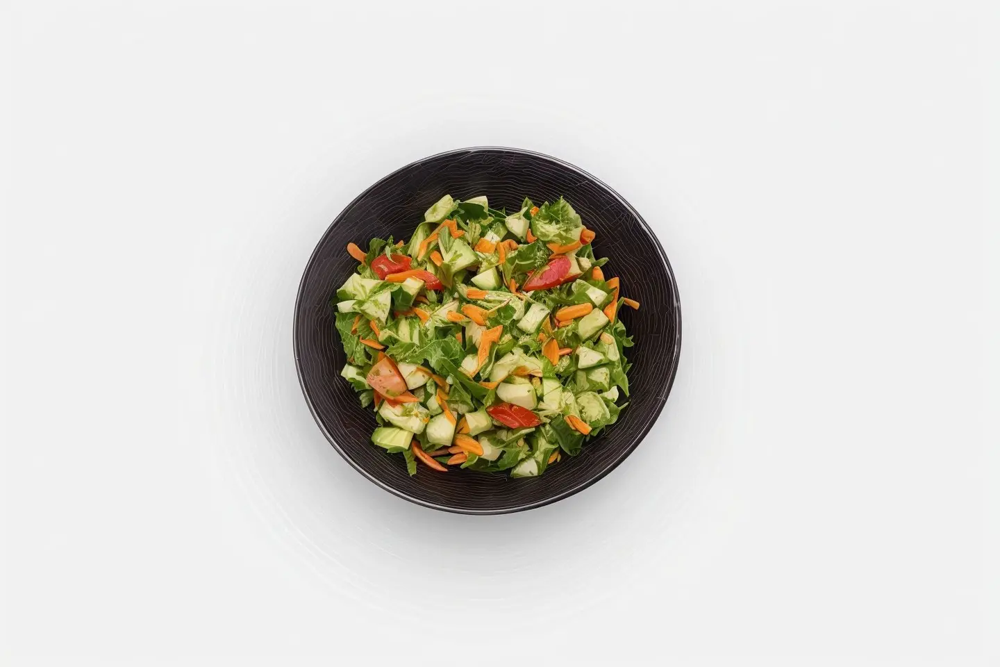 سلطة خضراء وسط