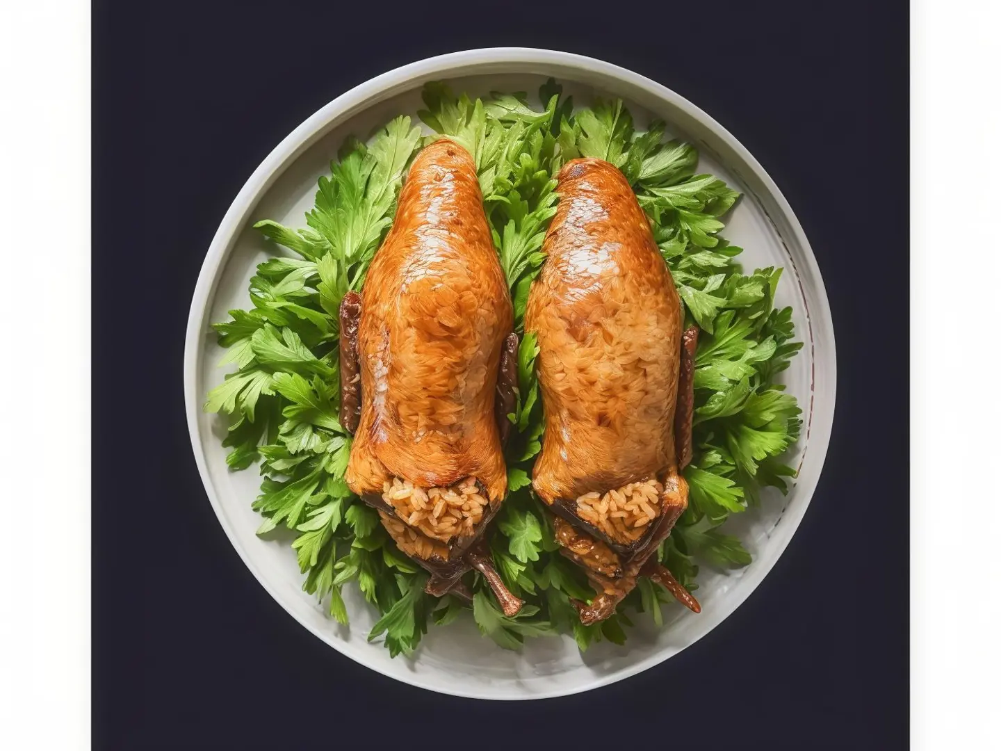 Stuffed Pigeon With Rice