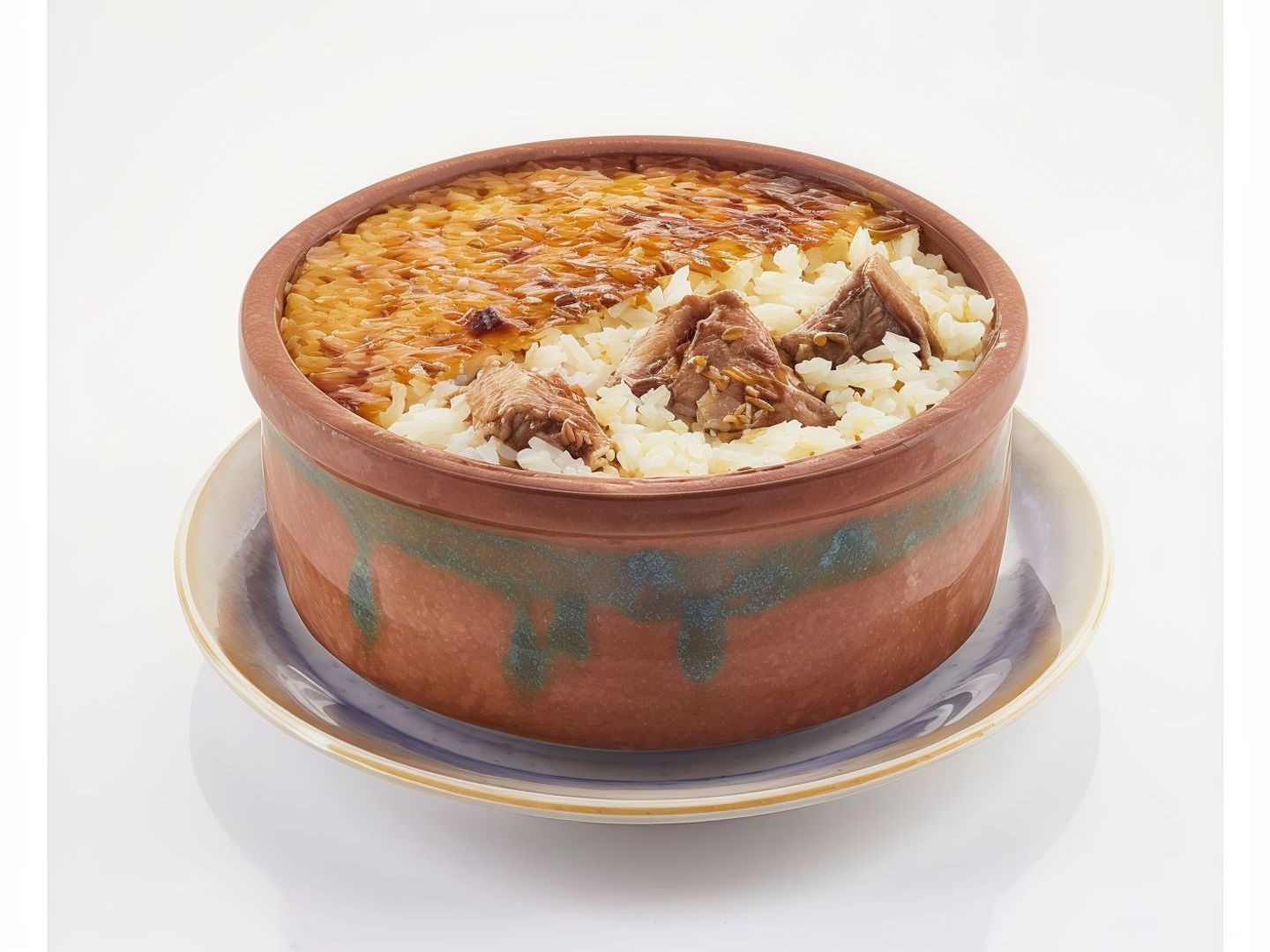 ارز معمر باللحم