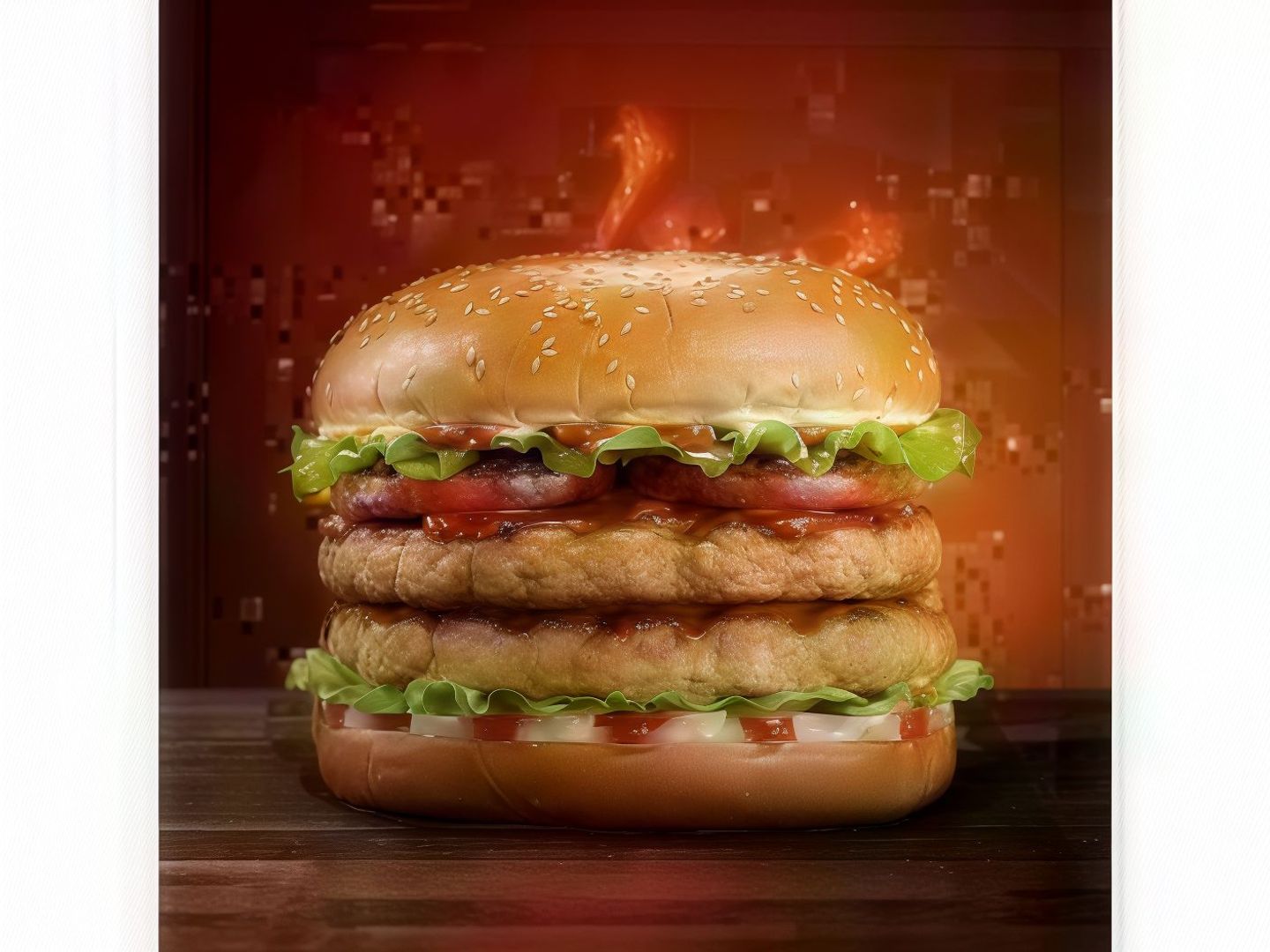 Double Chicken Burger