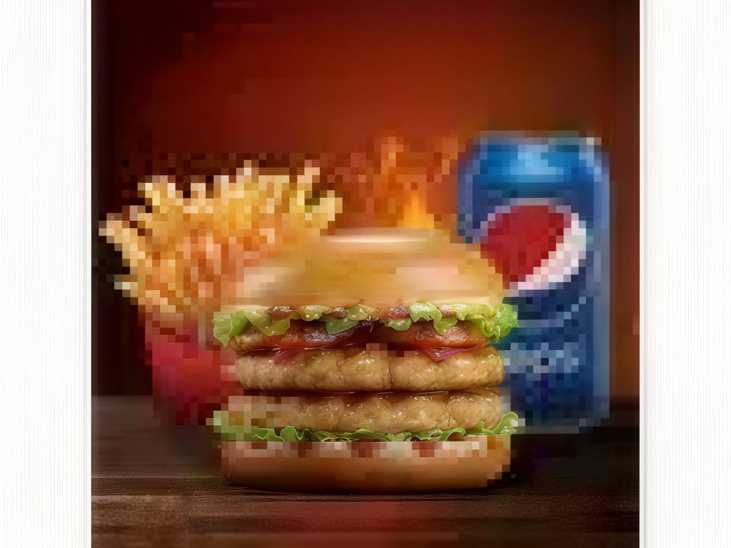 Double Chicken Burger Meal