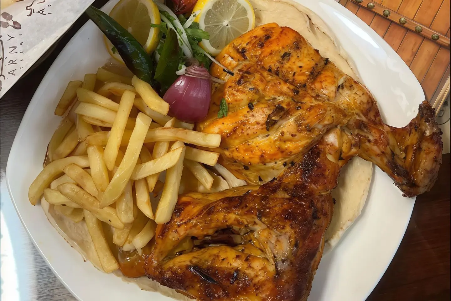 Whole Chicken Bbq With Rice