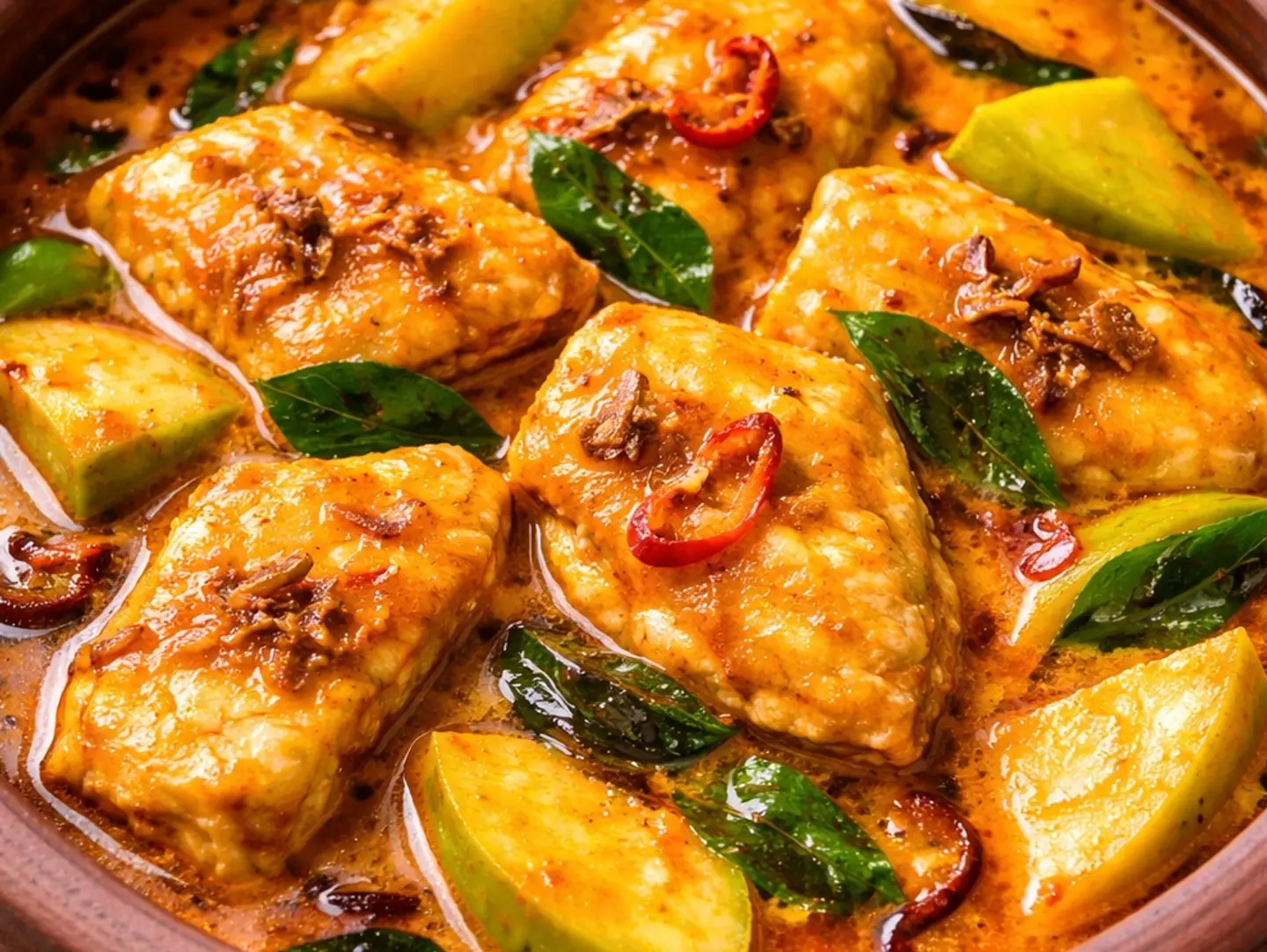 كاري السمك والمانجو