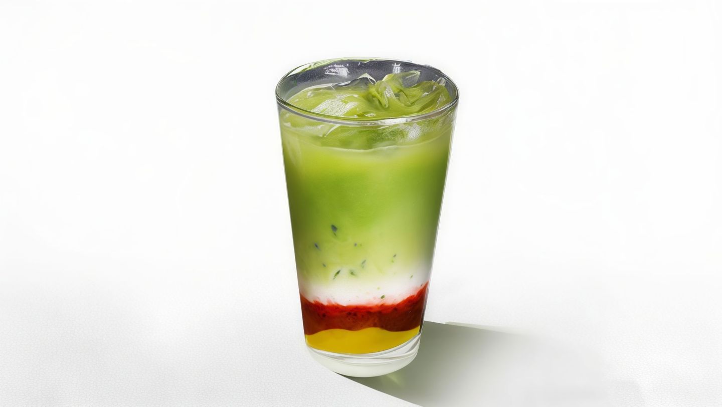 Peach & Dragon Fruit Matcha