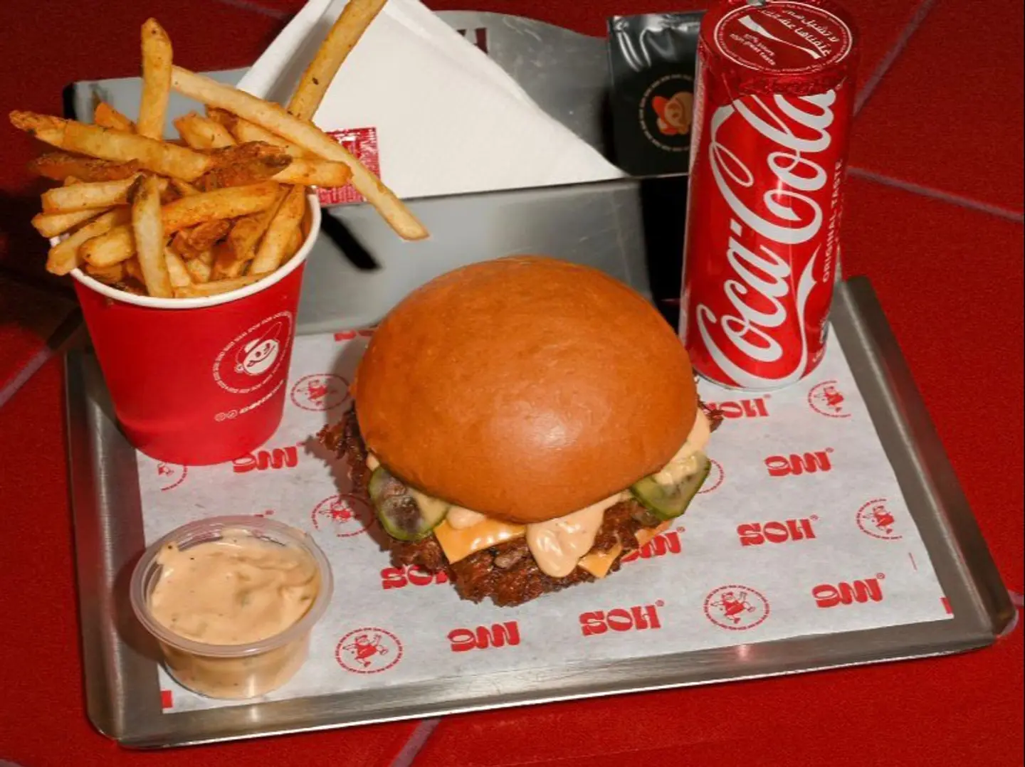 Double Smashed Burger Meal