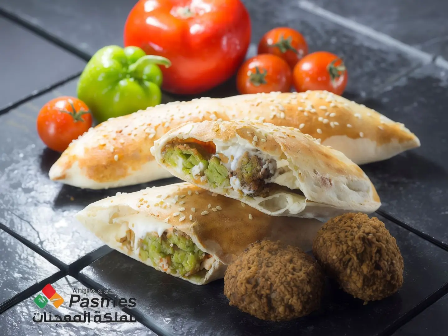 فلافل باللبنة