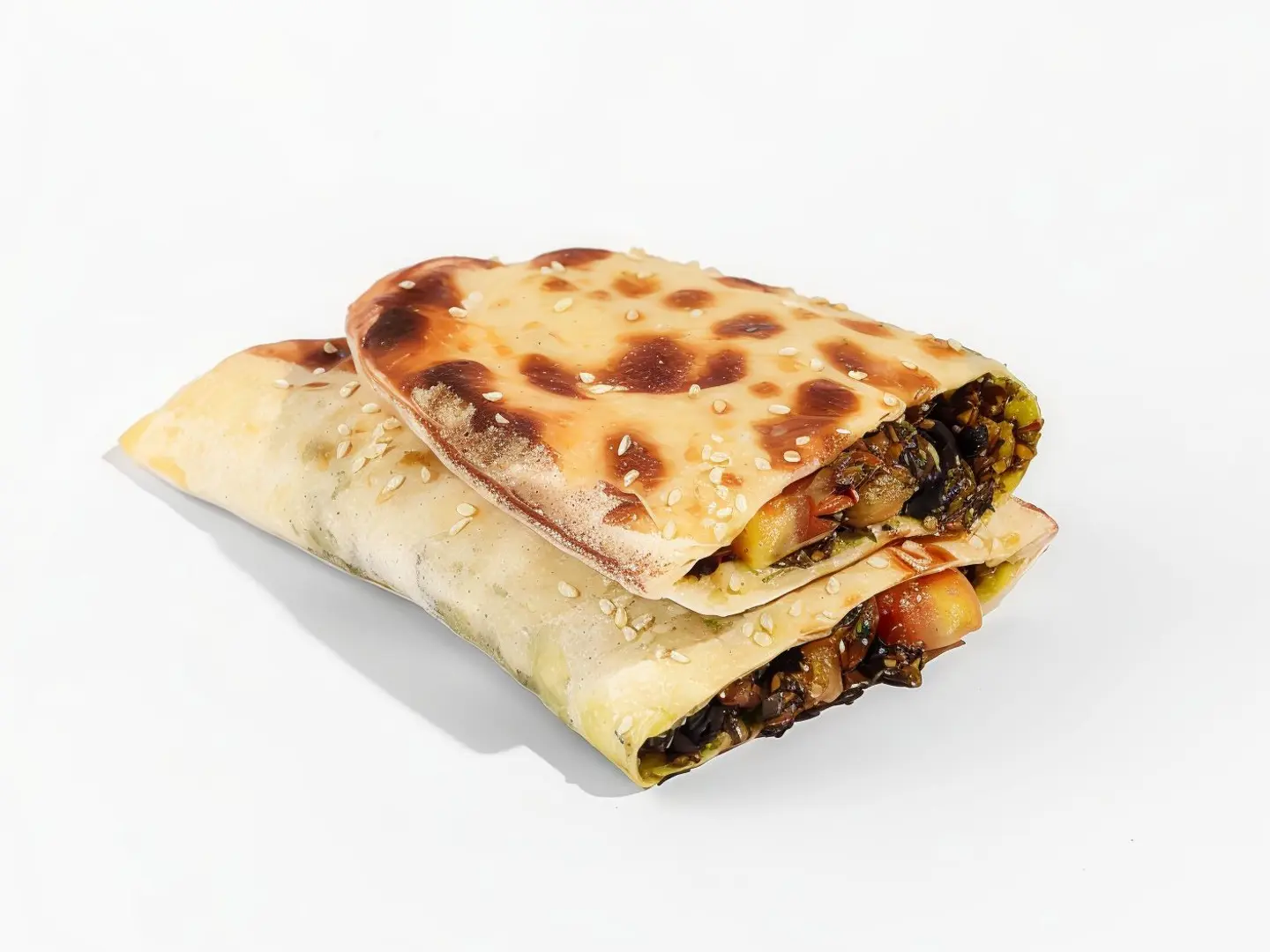 زعتر بالزيتون بالطماطم و نعناع